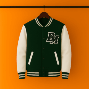 Premium Quality Varsity Jacket (Bottle Green)