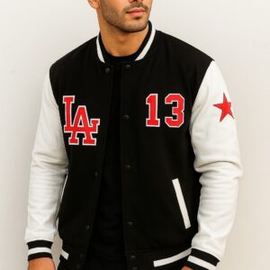 Premium Quality Varsity Jacket (Black)