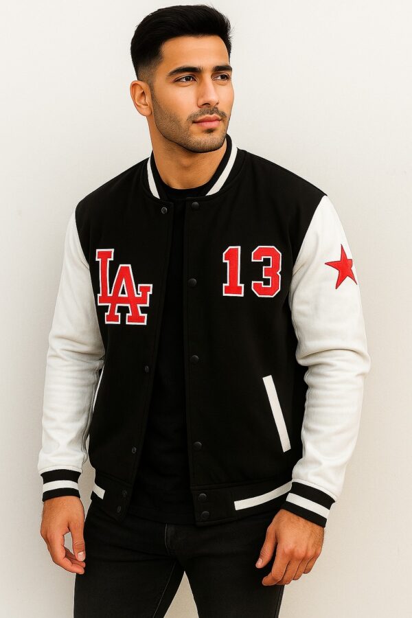 Premium Quality Varsity Jacket (Black)