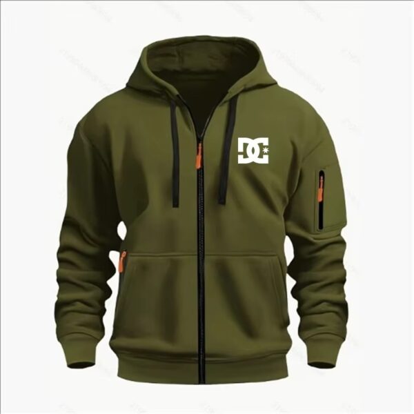 Full Zipper Premium Hoodie (Olive)